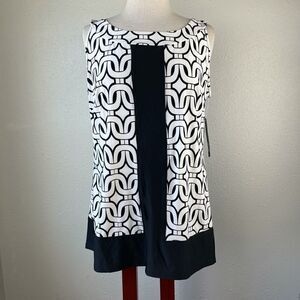 NWT Essentials by Milano Sleeveless Blouse Top